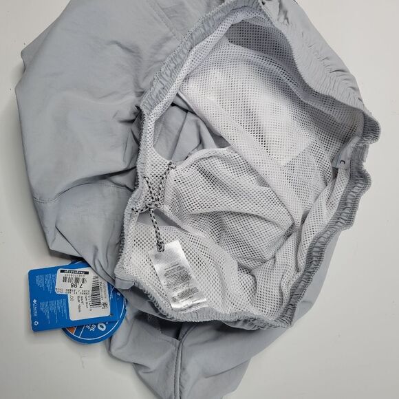 NEW COLUMBIA PFG MEN'S GRAY MESH LINED SWIM OUTDOOR FISHING SHORTS L LARGE NWT - Picture 6 of 12